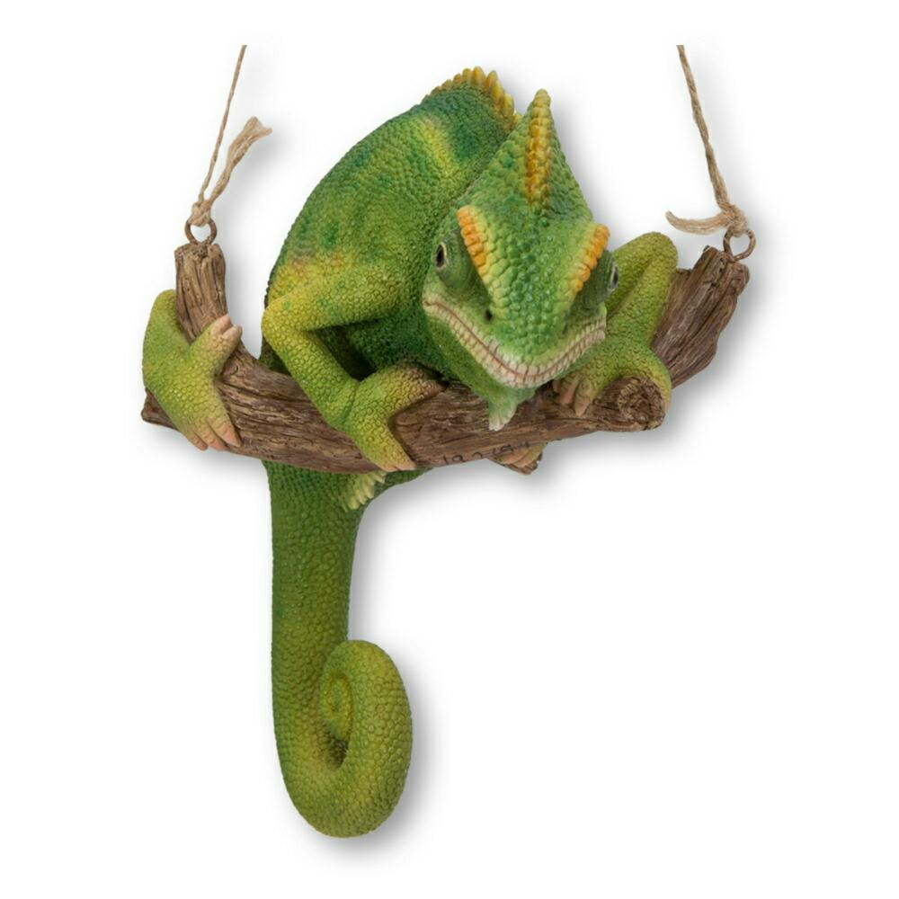 そ カメレオン 金属製 オーナメント オブジェ メタル かわいい