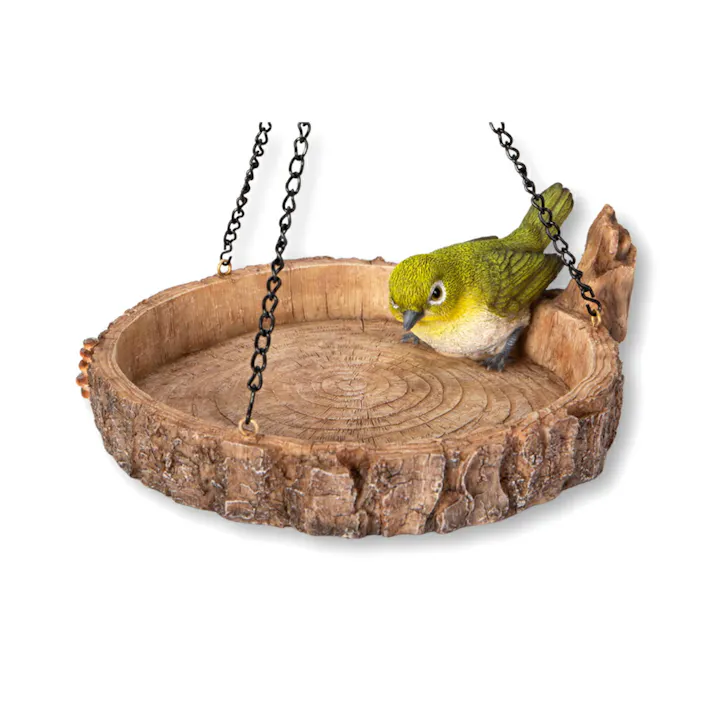 皿 【鳥の餌皿】 (幅18.5cm×奥行18.5cm×高さ6.5cm)かわいい 置物 リアル 動物 おしゃれ インテリア ガーデニング イギリス 人形 オーナメント ペット #4582756136357/H19097-1