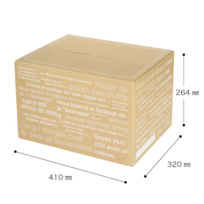 ヘッズ BOX-紙-カートン W410×D320×H264mm 5枚 HEADS CAF-CT1