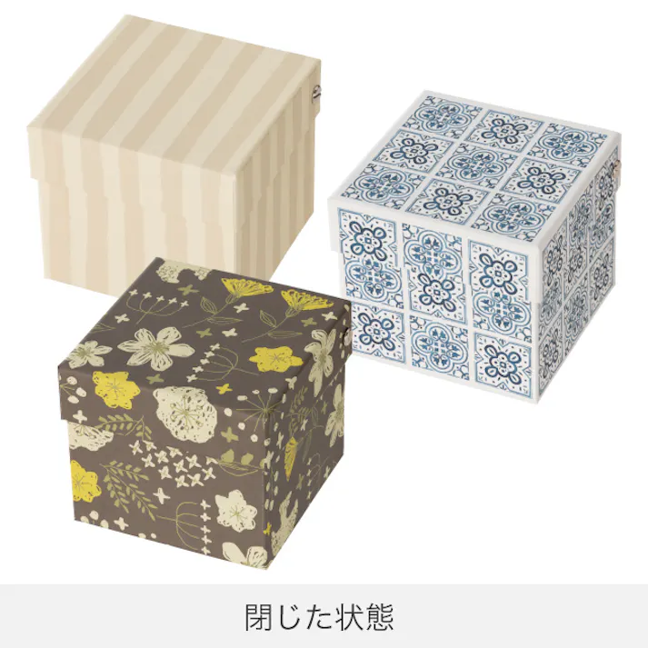 ヘッズ BOX-紙 W103×D103×H90mm 6個 HEADS MRO-HBS