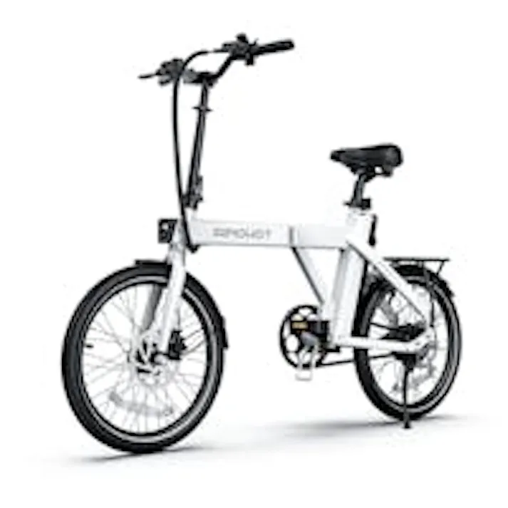 【セール10,000円OFF】AINOHOT amoru P20 電動アシスト自転車【型式認定済】ベルトドライブ、低騒音モーター、軽量、折り畳み式 最大走行距離100KM、着脱式バッテリー、IPX5、色:パールホワイト ※表示価格は値引き後の価格です