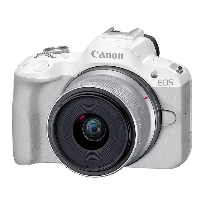 EOS R50 (ホワイト)・RF-S18-45 IS STMレンズキット 目安在庫=△