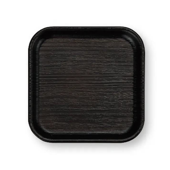 【NH home 12cm コースター】小さめ コースター 軽い 落としても割れにくい 木製風 木目調 シンプル オシャレ 大人 かわいい プレゼント 日本製【正和】/ダークブラウン #4930689795323