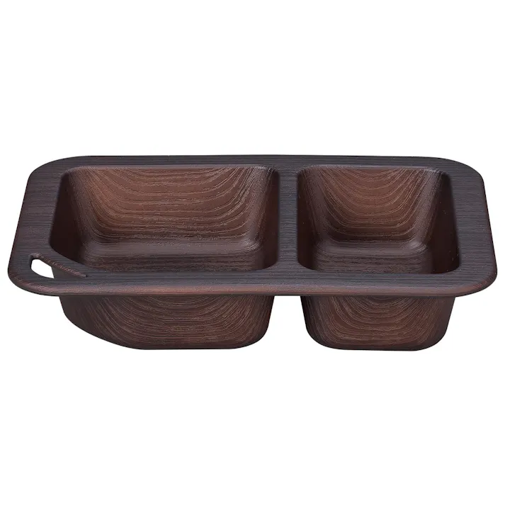 【NH home アウトドアプレート】軽い 落としても割れにくい 汚れにくい 洗いやすい バーベキュー キャンプ 落ちても割れにくい 防災グッズとしても注目 地震対策 大人 かわいい 電子レンジ 食洗機 対応 日本製【正和】/ダークブラウン #4930689795279