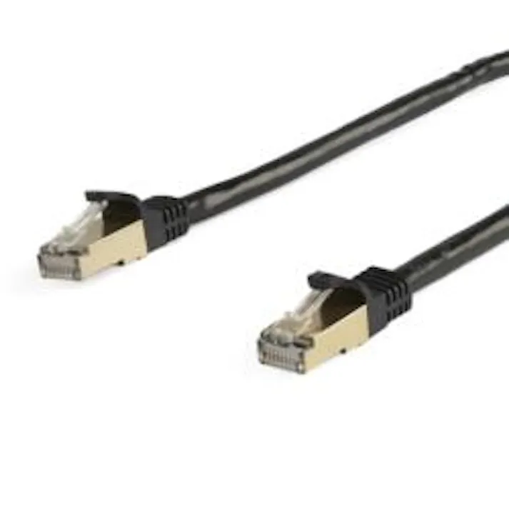 カテゴリ6A(CAT6A)LANケーブル/10m/ブラック/STP/ツメ折れ防止