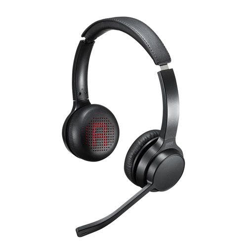 MM-BTSH62BK Bluetoothヘッドセット(両耳タイプ・単一指向性