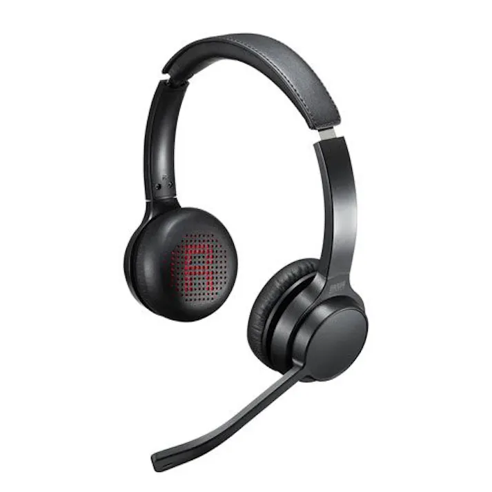 MM-BTSH62BK Bluetoothヘッドセット(両耳タイプ・単一指向性)