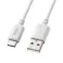 USB 2.0 Type-Cケーブル(C-A・1m・ホワイト)