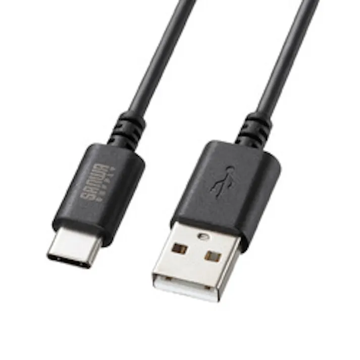USB 2.0 Type-Cケーブル(C-A・2m・ブラック)
