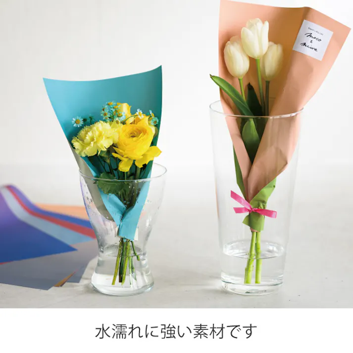 ヘッズ 包-紙-その他 W460×H620mm ブーケラッピング耐水ペーパーL-6(20枚) HEADS BWP-DL6