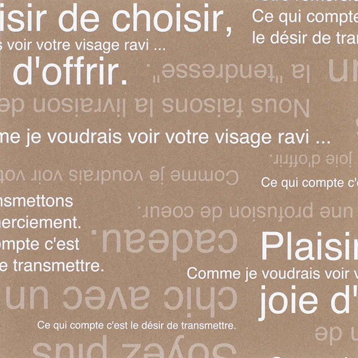 ヘッズ 包-紙-半裁 W750×H525mm カフェオレ包装紙/ブラウン(50枚) HEADS CAF-BRW