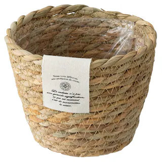 ヘッズ トレイ・カゴ-自然素材 直径130(95)×H110mm カンパーニュラッシュラウンドバスケット-S(6個) HEADS CN-RSB