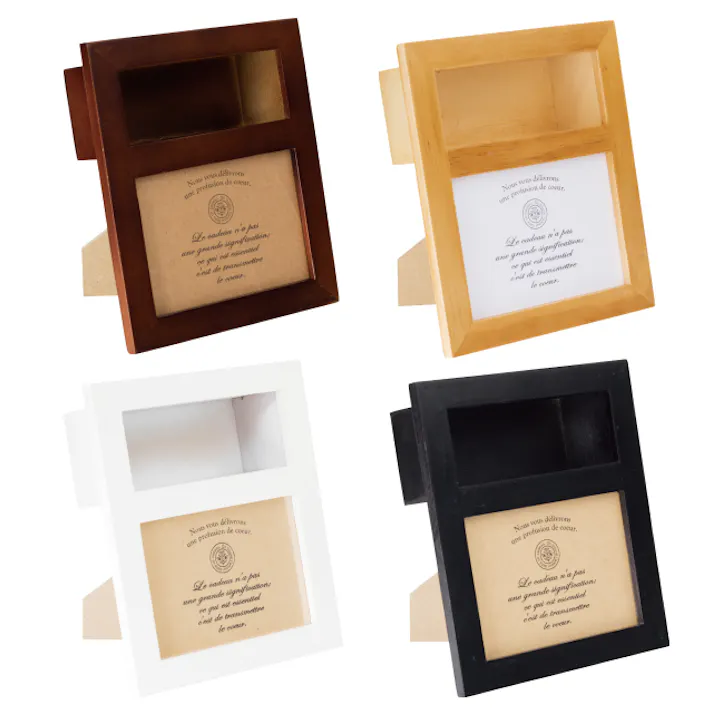 ヘッズ トレイ・カゴ-木 W160×D60×H190mm カンパーニュウッドフレーム-1/ホワイト(6個) HEADS CNW-WFR1