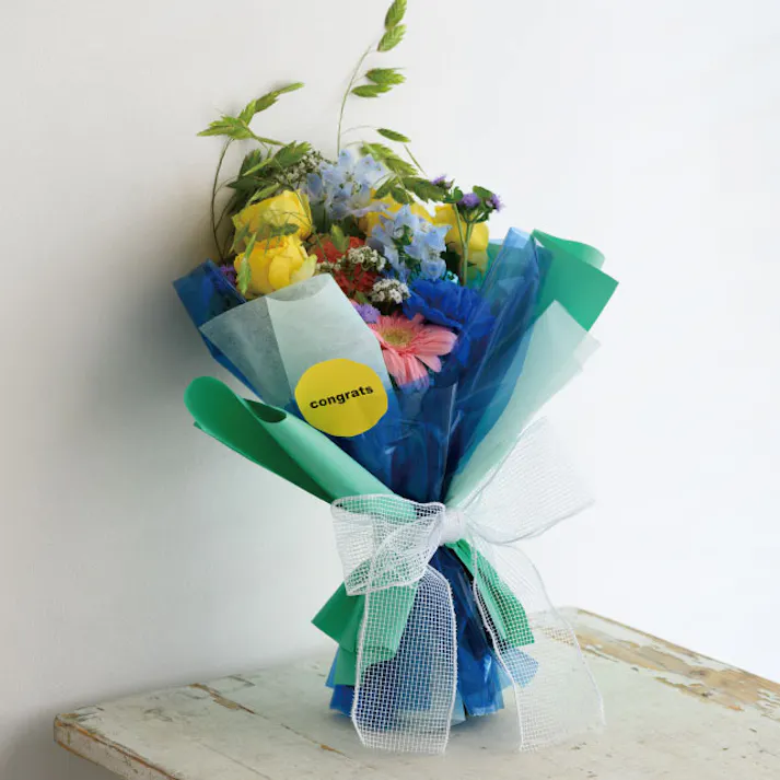 ヘッズ 包-PP-ロール W500mm×20m巻 クリアカラーOPPロール-3/ブルー(1巻) HEADS CRC-RO3