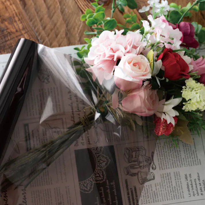 ヘッズ 包-PP-ロール W500mm×20m巻 クリアカラーOPPロール-4/ブラウン(1巻) HEADS CRC-RO4