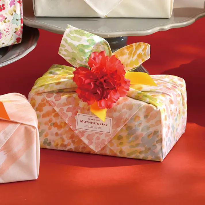 ヘッズ 包-その他 W500×H500mm コットン風呂敷-6/カラフルアート(10枚) HEADS CTN-FUR6