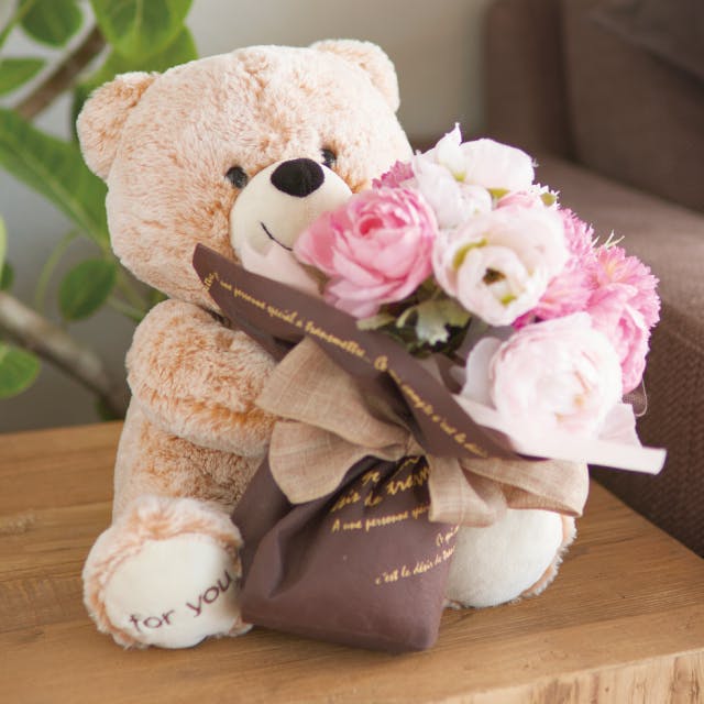 ヘッズ 販促－小物－マスコット W180×D200×H250mm 抱きつきアニマル