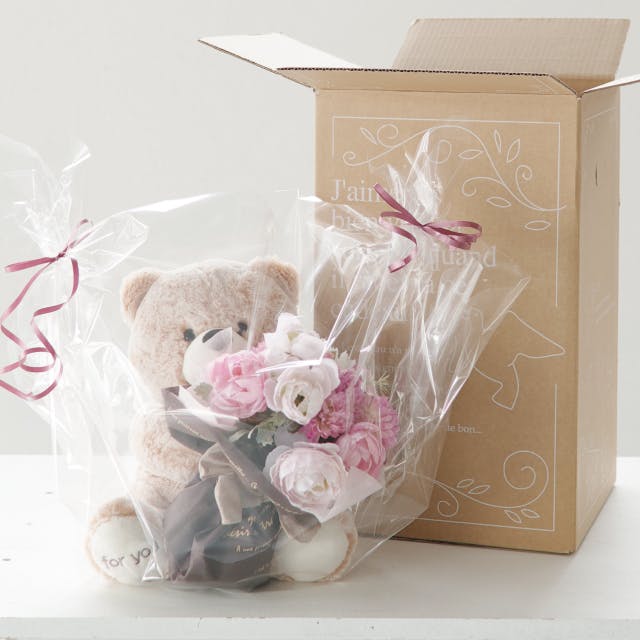 ヘッズ 販促－小物－マスコット W180×D200×H250mm 抱きつきアニマル