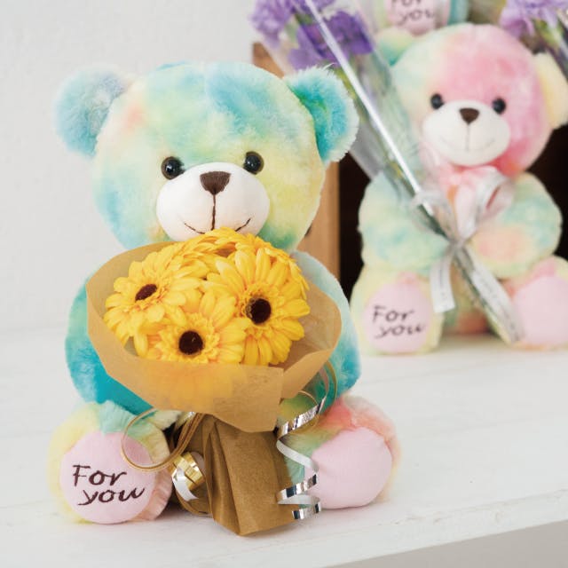 バットテイストのクマちゃん 赤パッドの幼児体型クマちゃん | リボンときどきネコ