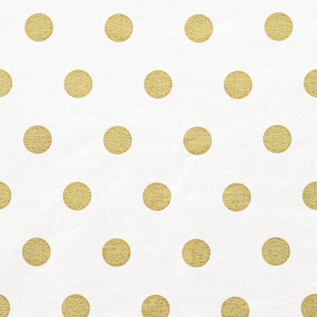 ヘッズ 包－紙－薄葉紙 W700×H500mm デザインラッピングペーパー-ドットゴールド［薄葉紙］(100枚) HEADS DWP-DGO