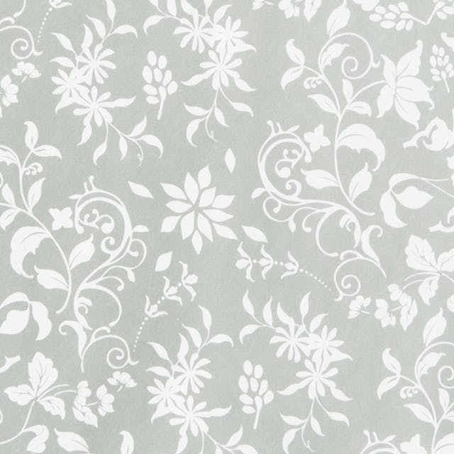 ヘッズ 包－紙－半裁 W750×H525mm エレガントフラワー包装紙/グレー-1(50枚) HEADS ELF-1W