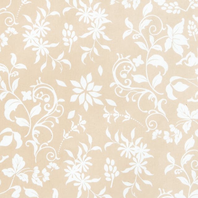 ヘッズ 包－紙－全紙 W1050×H750mm エレガントフラワー包装紙/ベージュ-2（全紙）(50枚) HEADS ELF-2WZ