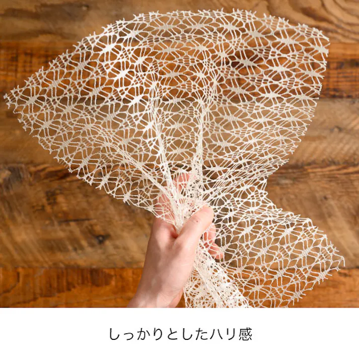 ヘッズ 包-不織布-ロール W700mm×10m巻 ファブリックレースロール-1/アイボリー(1巻(10m)) HEADS FAL-RO1