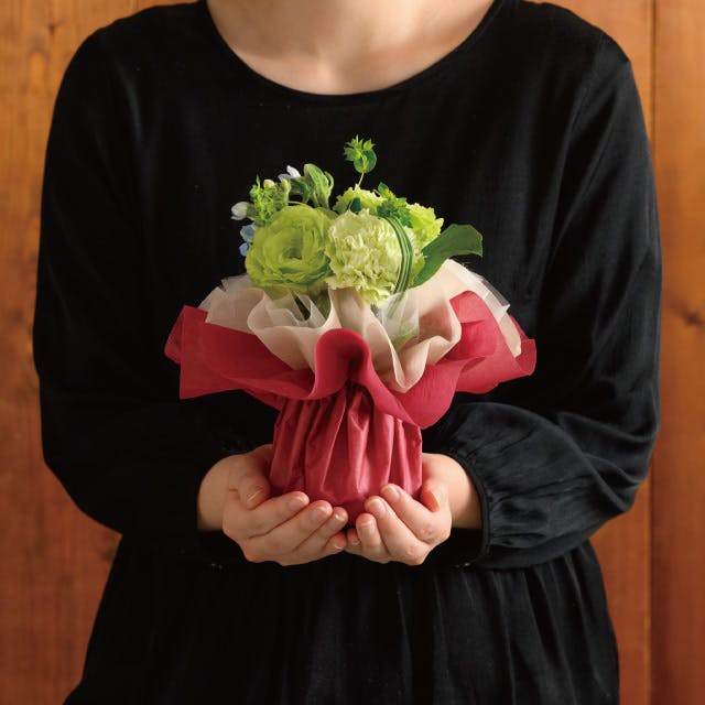 ヘッズ 包－その他 W240×D240×H170mm フロットンスタンディングブーケ