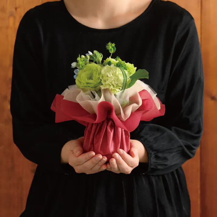 ヘッズ 包-その他 W240×D240×H170mm フロットンスタンディングブーケラッピングS-4/レッド(10枚) HEADS FSD-WS4