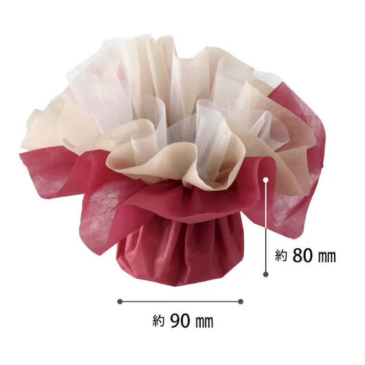 ヘッズ 包-その他 W240×D240×H170mm フロットンスタンディングブーケラッピングS-4/レッド(10枚) HEADS FSD-WS4