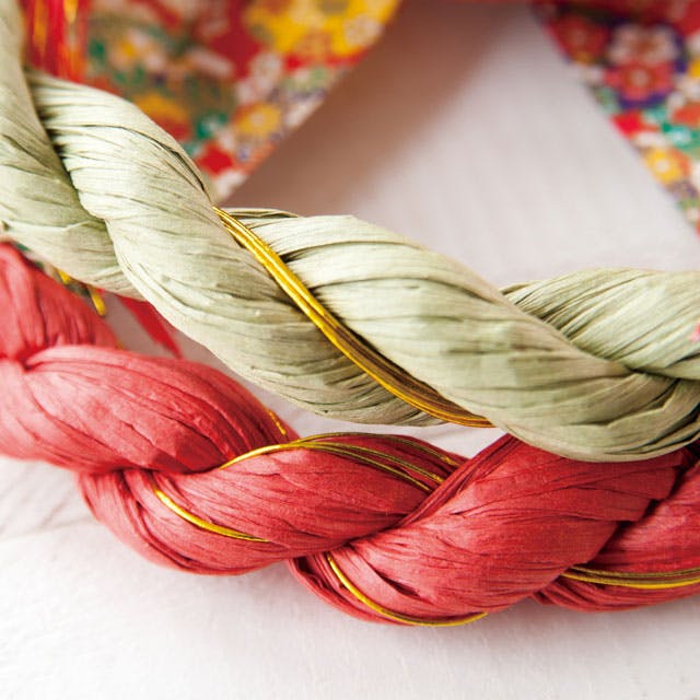 ヘッズ 販促－装飾－しめ縄 W270×H340mm 迎春しめ縄飾り-5/和風(3個