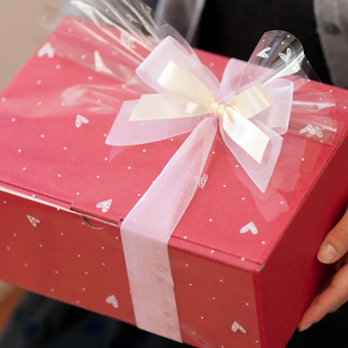 ヘッズ 包-PP-ロール W700mm×20m巻 OPPロール/ハートドット(1巻(20m)) HEADS HTD-RO1