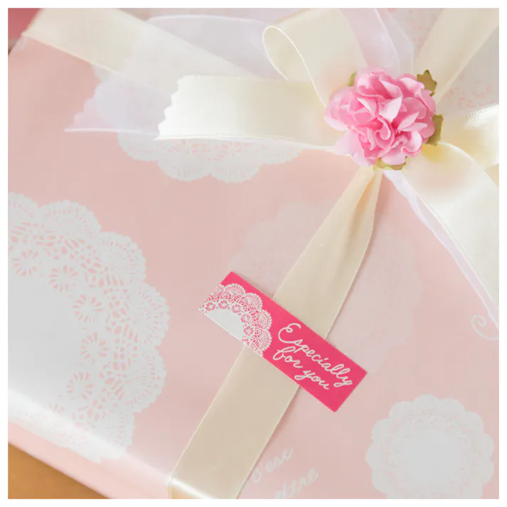 ヘッズ 包-紙-半裁 W750×H525mm レース包装紙-1(50枚) HEADS LA-1W