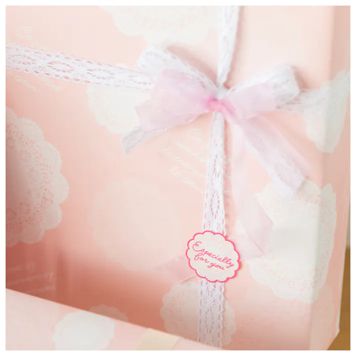 ヘッズ 包-紙-半裁 W750×H525mm レース包装紙-1(50枚) HEADS LA-1W