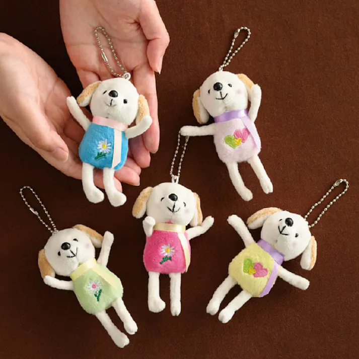 ヘッズ 販促-小物-マスコット W55×D45×H115mm ラブリーマスコットキーホルダー-4/イヌ(10個) HEADS LM-KY4