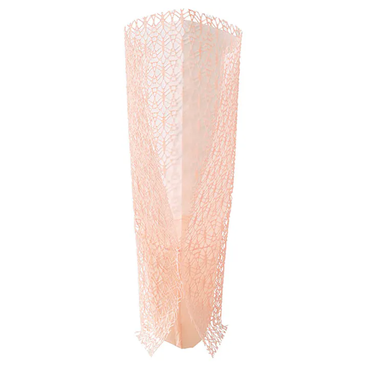 ヘッズ 包-その他 W120×D120×H400mm レーススタンディングブーケラッピングM-2/ピンク(10枚) HEADS LSD-WM2