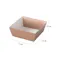 ヘッズ トレイ・カゴ-紙 W130(110)×D130(110)×H50mm 無地シャンパンピンクペーパーギフトトレイ-3(20枚) HEADS MCP-GT3