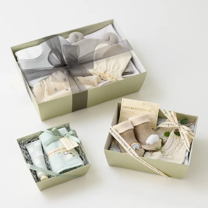 ヘッズ トレイ・カゴ-紙 W280(260)×D200(180)×H80mm 無地ルミエールグリーンペーパーギフトトレイ-1(10枚) HEADS MLG-GT1