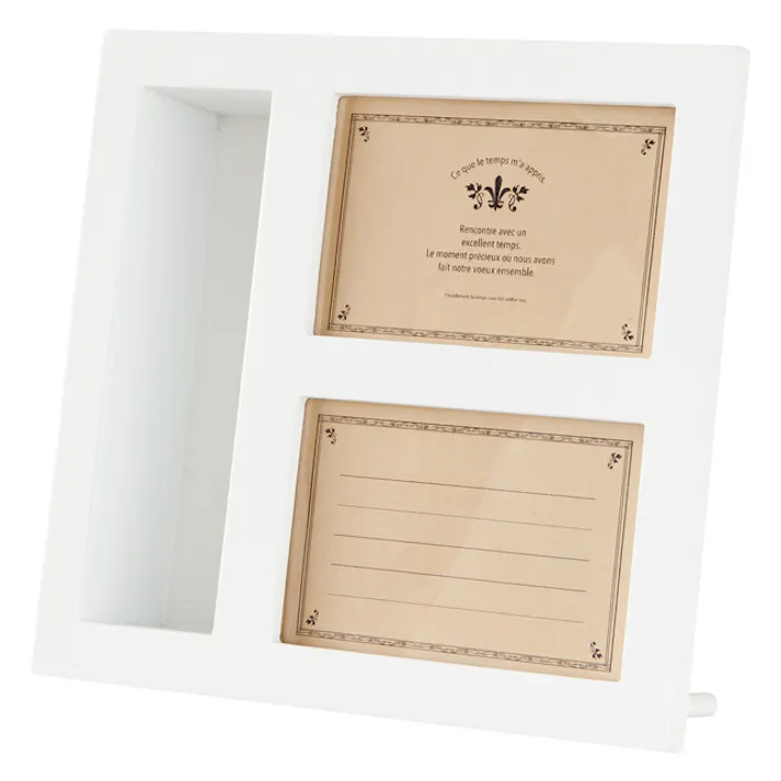 ヘッズ トレイ・カゴ-木 W230×D60×H220mm マルチウッドフレーム-1/ホワイト(2個) HEADS MUW-WFR1