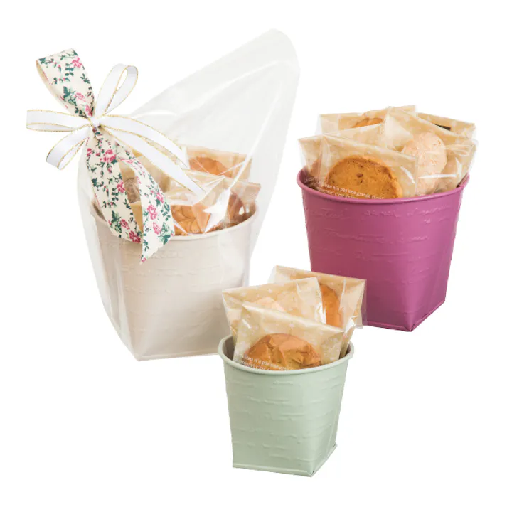 ヘッズ トレイ・カゴ-ブリキ 直径120(70×70)×H100mm NFブリキポット-3/ブルー(6個) HEADS NF-BPB3