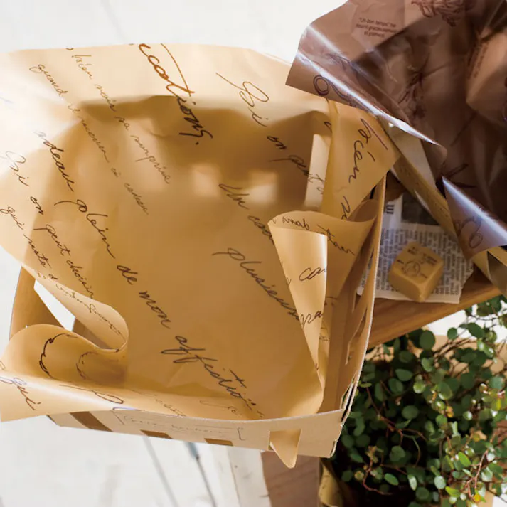 ヘッズ 包-PE-ロール W300mm×30m巻 NEWフレンチショートPEロール-クラフト(1巻(30m)) HEADS NF-SRK