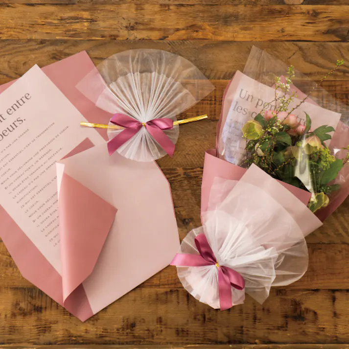 ヘッズ 包-紙-その他 W300×H450mm クイックブーケラッピングM-2(10枚) HEADS QUI-BWM2