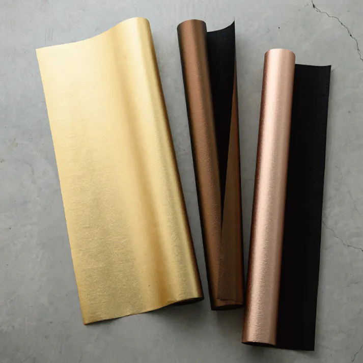 ヘッズ 包-不織布-ロール W750mm×10m巻 シャイニー不織布ロール-1/ゴールド(1巻(10m)) HEADS SHY-RO1