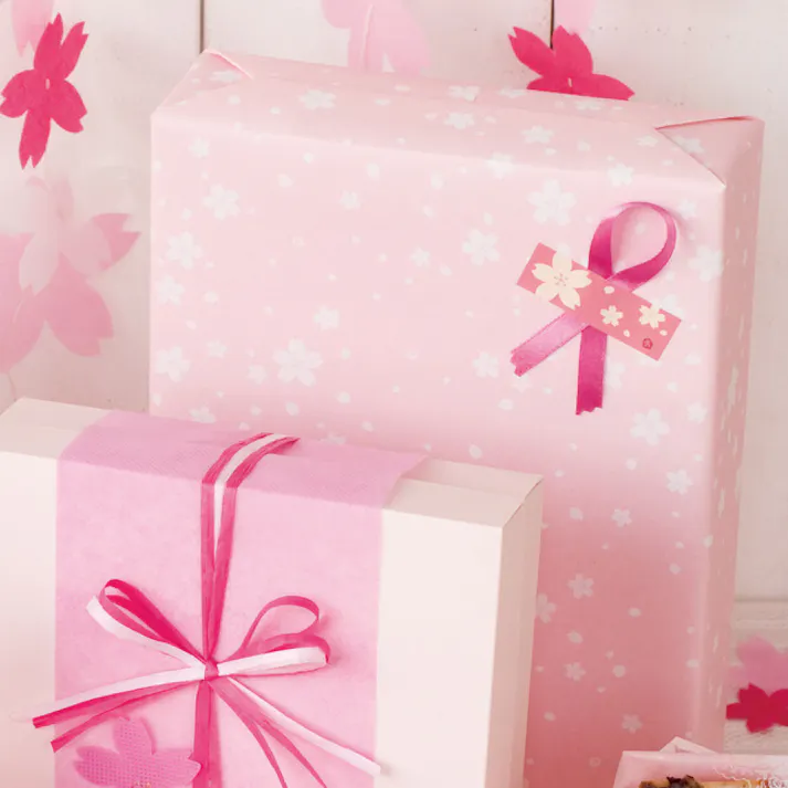 ヘッズ 包-紙-半裁 W750×H525mm さくら包装紙-1(50枚) HEADS SKR-1W