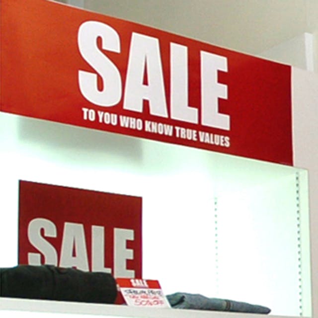 ヘッズ 販促－装飾－ポスター W900×H300mm シンプルセ-ルポスター-1(10