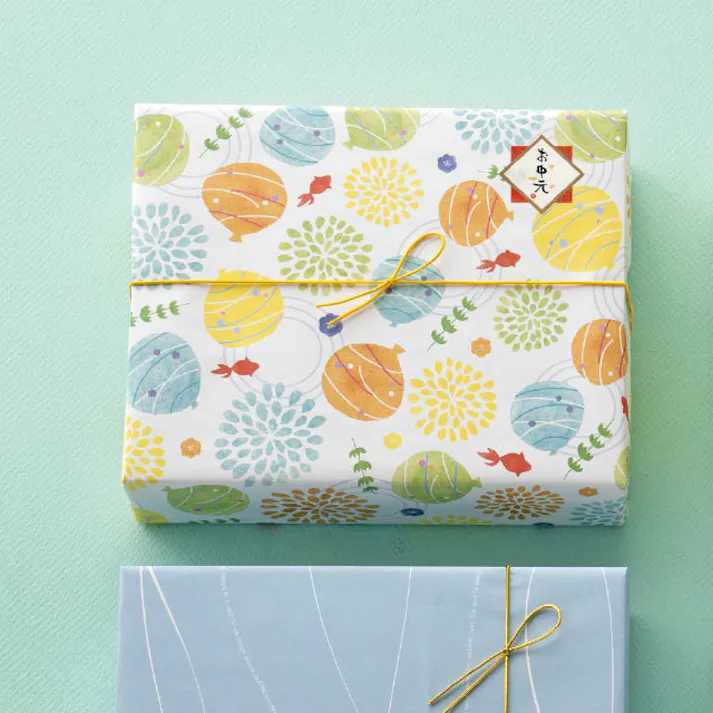 ヘッズ 包-紙-半裁 W750×H525mm サマー包装紙-1(50枚) HEADS SUM-1W