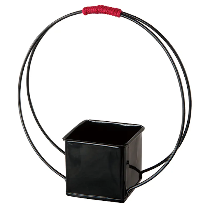 ヘッズ トレイ・カゴ-ブリキ W180×D60×H180mm 和風リングポット(10個) HEADS WAR-BPK