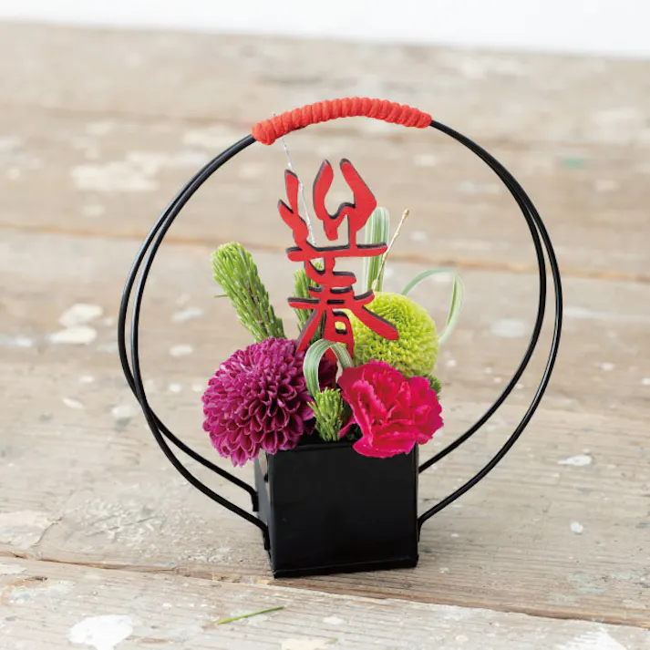 ヘッズ トレイ・カゴ-ブリキ W180×D60×H180mm 和風リングポット(10個) HEADS WAR-BPK