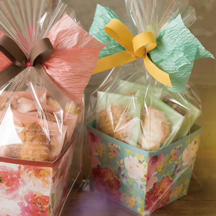 ヘッズ トレイ・カゴ-紙 W100(80)×D100(80)×H95mm ウォーターカラーワンタッチギフトトレイ/ブルー-4(10枚) HEADS WCB-GT4