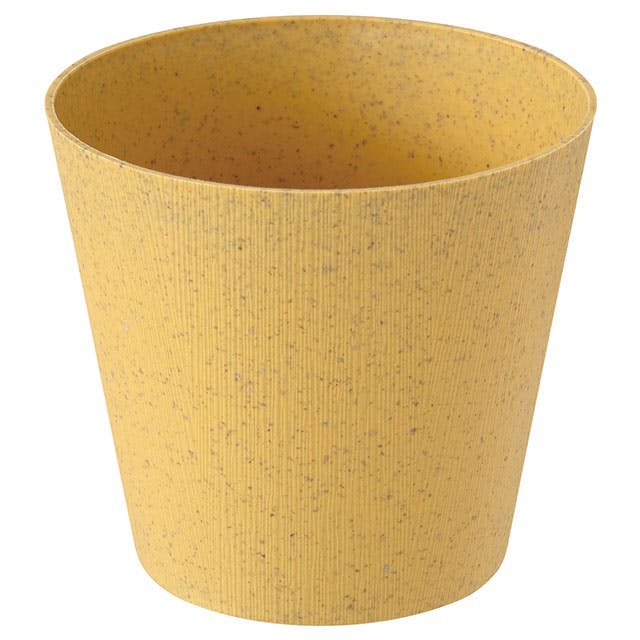 ヘッズ トレイ・カゴ－ＰＰ 直径100(70)×H90mm ウッディフラワーアレンジポット-S／オレンジ(10個) HEADS WDY-POOS